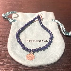 Tiffany & Co. navy blue needed 7inch bracelet